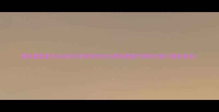 图片 服务器配置与SEO如何选择高性价比服务器提升网站性能与搜索排名1