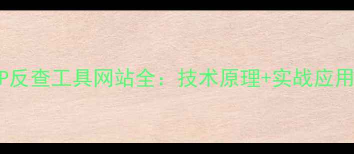 图片 权威指南IP反查工具网站全：技术原理+实战应用+安全防护