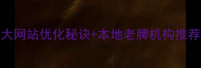 图片 汝阳本地企业必看！5大网站优化秘诀+本地老牌机构推荐（附免费诊断通道）2