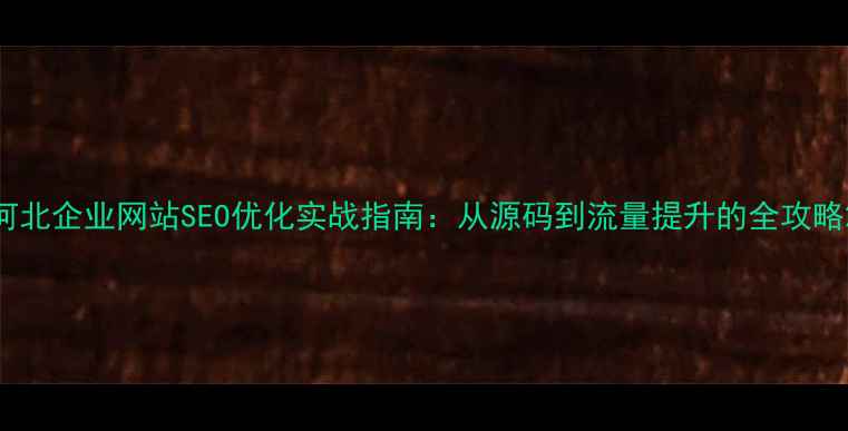 图片 河北企业网站SEO优化实战指南：从源码到流量提升的全攻略2