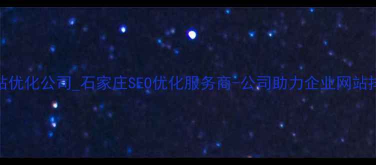 图片 河北网站优化公司_石家庄SEO优化服务商-公司助力企业网站排名提升
