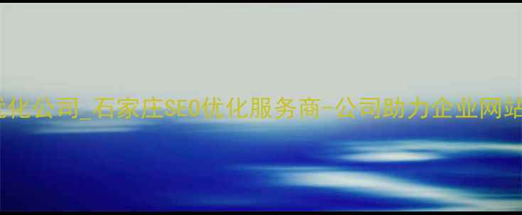 图片 河北网站优化公司_石家庄SEO优化服务商-公司助力企业网站排名提升2