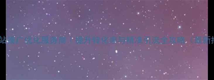 图片 浙江网站推广优化服务商｜提升转化率与精准引流全攻略（最新指南）2