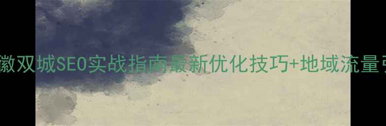图片 海南+安徽双城SEO实战指南最新优化技巧+地域流量引爆攻略