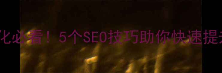 图片 海南网站优化必看！5个SEO技巧助你快速提升百度排名1