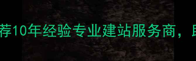 图片 深圳定制网站公司推荐10年经验专业建站服务商，助力企业数字化转型2