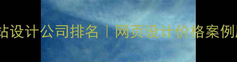 图片 深圳网站设计公司排名｜网页设计价格案例服务全1