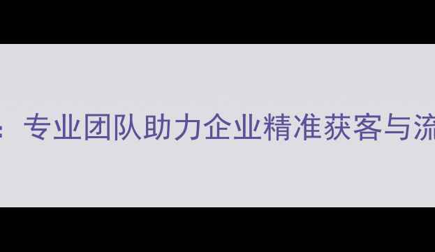 图片 清远网站SEO优化服务：专业团队助力企业精准获客与流量增长（最新指南）2
