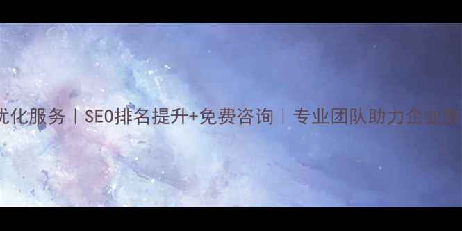 图片 湖南网站优化服务｜SEO排名提升+免费咨询｜专业团队助力企业数字化转型2