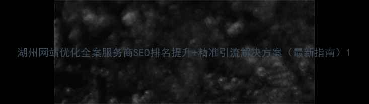 图片 湖州网站优化全案服务商SEO排名提升+精准引流解决方案（最新指南）1