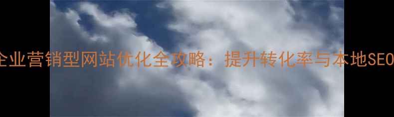图片 漯河企业营销型网站优化全攻略：提升转化率与本地SEO策略1
