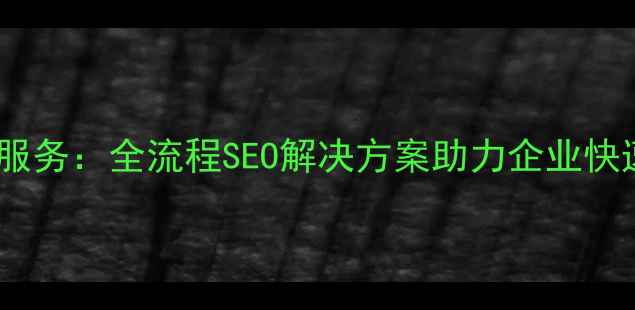 图片 潮州专业网站优化服务：全流程SEO解决方案助力企业快速提升排名与转化1