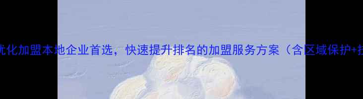 图片 潮州网站优化加盟本地企业首选，快速提升排名的加盟服务方案（含区域保护+技术扶持）