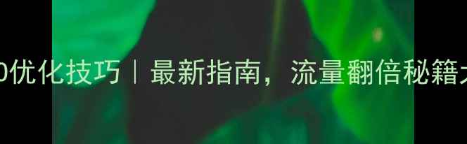 图片 珠宝网站SEO优化技巧｜最新指南，流量翻倍秘籍大公开！✨1