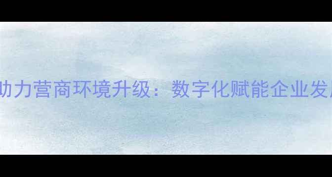 图片 番禺网站优化助力营商环境升级：数字化赋能企业发展的实战指南2