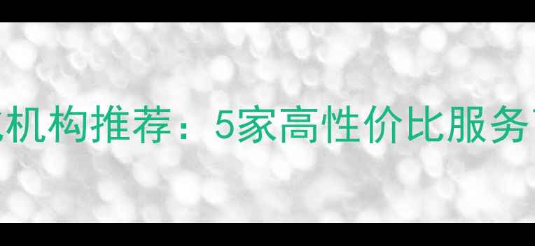 图片 白银网站优化机构推荐：5家高性价比服务商+避坑指南1