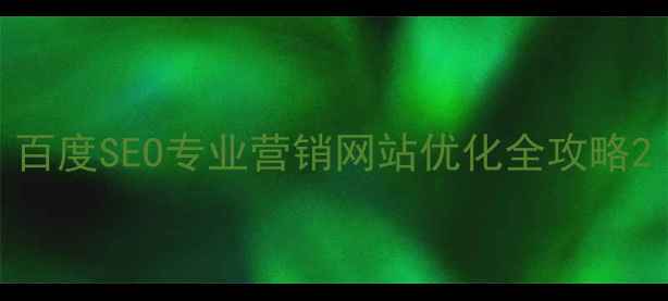 图片 百度SEO专业营销网站优化全攻略2