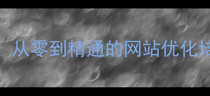 图片 百度SEO优化全攻略：从零到精通的网站优化培训课程（最新版）1