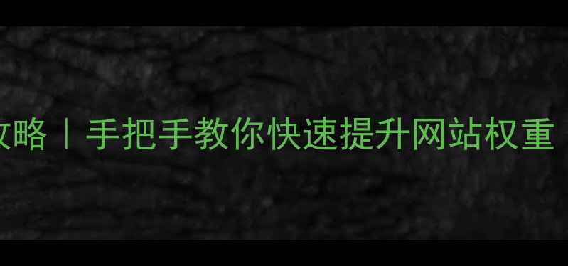 图片 百度SEO优化全攻略｜手把手教你快速提升网站权重（附实操案例）2