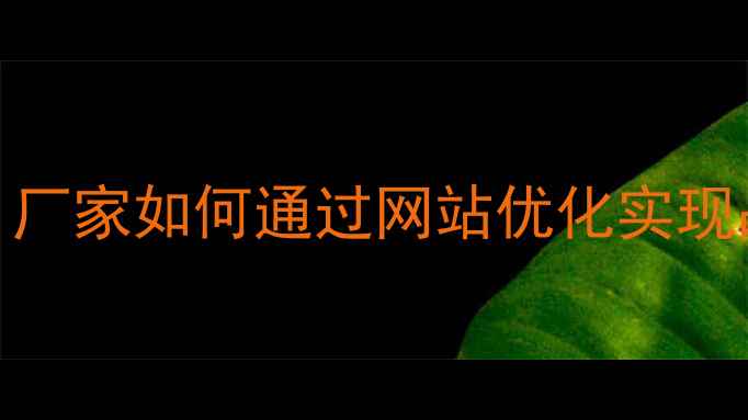 图片 百度SEO优化实战指南：厂家如何通过网站优化实现品牌曝光与转化率提升2