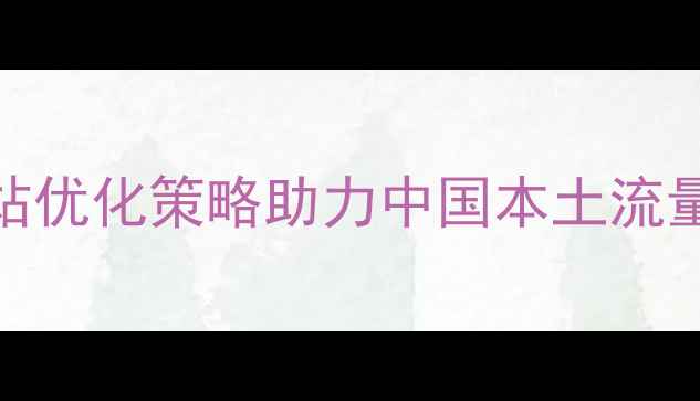 图片 百度SEO优化指南10个英文网站优化策略助力中国本土流量增长（含技术与实操案例）1