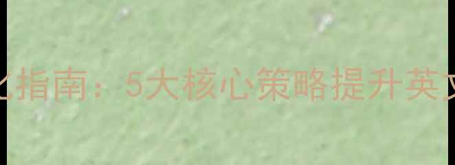 图片 百度SEO优化指南：5大核心策略提升英文网站流量1