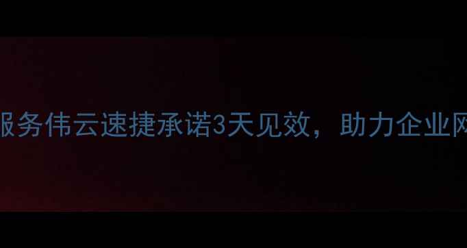 图片 百度SEO优化服务伟云速捷承诺3天见效，助力企业网站流量翻倍1