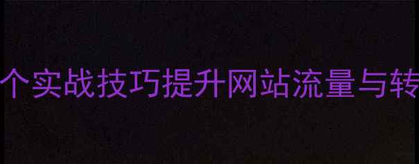 图片 百度SEO优化：12个实战技巧提升网站流量与转化率（附案例）1