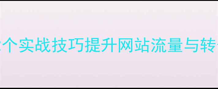 图片 百度SEO优化：12个实战技巧提升网站流量与转化率（附案例）2