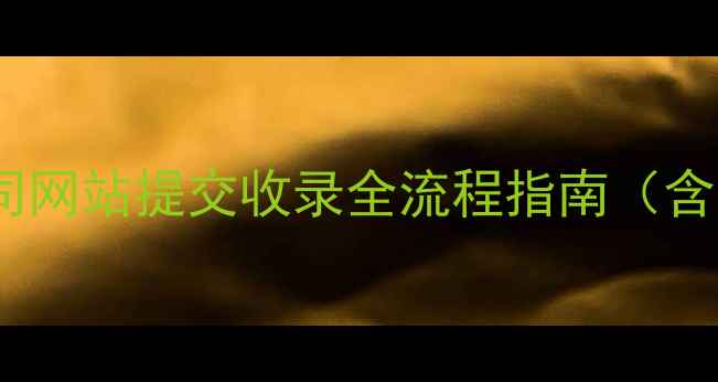 图片 百度SEO公司网站提交收录全流程指南（含实操技巧）