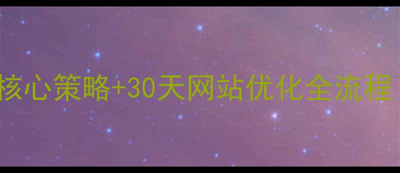 图片 百度SEO实战指南5大核心策略+30天网站优化全流程（附数据监测工具）2