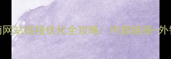 图片 百度SEO实战指南网站链接优化全攻略：内部链接+外链建设+质量评估