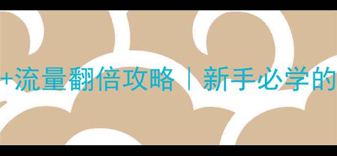 图片 百度SEO必看零基础建站+流量翻倍攻略｜新手必学的网站制作与优化全流程1