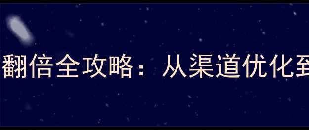 图片 百度SEO必看！网站流量翻倍全攻略：从渠道优化到转化率提升的实战指南