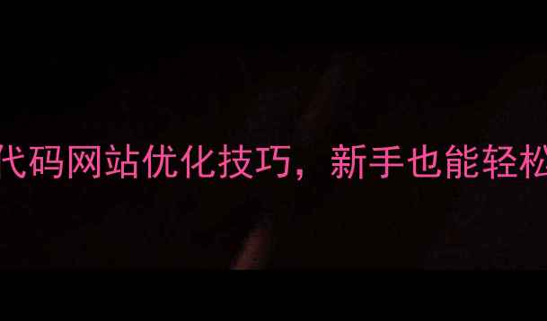 图片 百度推荐：5种零代码网站优化技巧，新手也能轻松上手的实操指南1