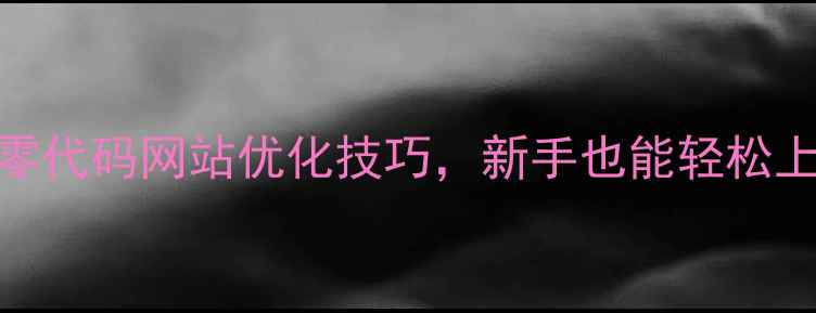 图片 百度推荐：5种零代码网站优化技巧，新手也能轻松上手的实操指南2