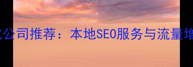 图片 益阳网站优化公司推荐：本地SEO服务与流量增长实战指南1