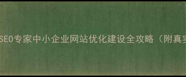 图片 盖州本地SEO专家中小企业网站优化建设全攻略（附真实案例）2