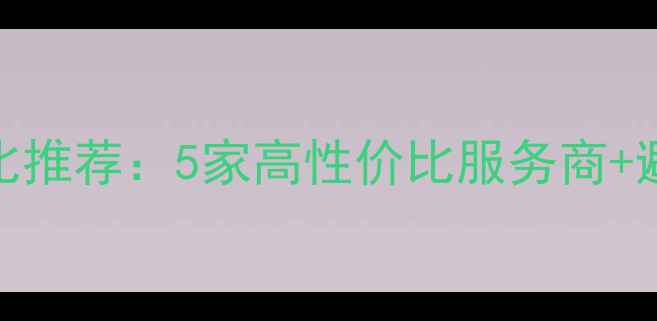 图片 盘锦网站优化性价比推荐：5家高性价比服务商+避坑指南（附案例）