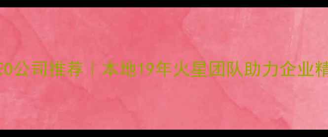 图片 石嘴山SEO公司推荐｜本地19年火星团队助力企业精准获客2