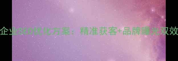 图片 福田高端企业SEO优化方案：精准获客+品牌曝光双效提升指南