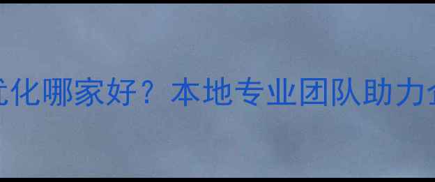 图片 秦淮区网站优化哪家好？本地专业团队助力企业精准获客
