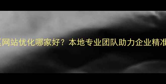图片 秦淮区网站优化哪家好？本地专业团队助力企业精准获客1
