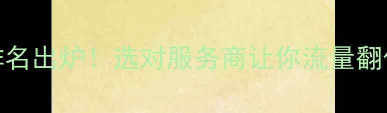 图片 网站SEO优化机构排名出炉！选对服务商让你流量翻倍（附避坑指南）1