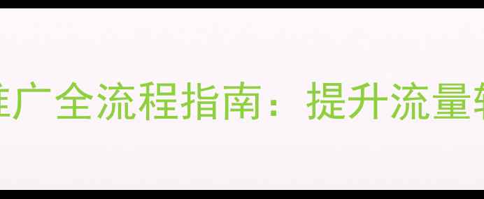 图片 网站优化与SEO推广全流程指南：提升流量转化的高效策略2