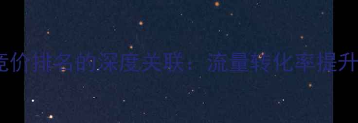 图片 网站优化与竞价排名的深度关联：流量转化率提升的实战指南1