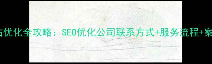 图片 网站优化全攻略：SEO优化公司联系方式+服务流程+案例1