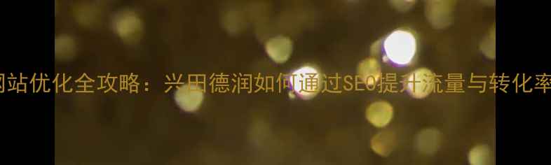 图片 网站优化全攻略：兴田德润如何通过SEO提升流量与转化率2