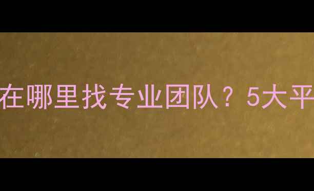 图片 网站优化全攻略：在哪里找专业团队？5大平台对比+避坑指南2