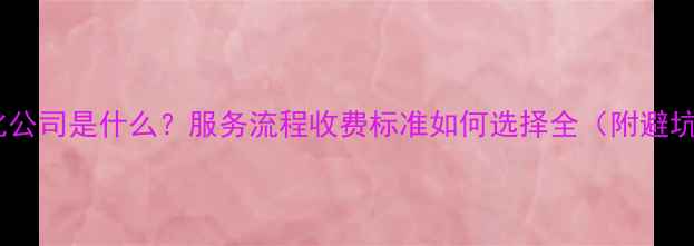 图片 网站优化公司是什么？服务流程收费标准如何选择全（附避坑指南）2